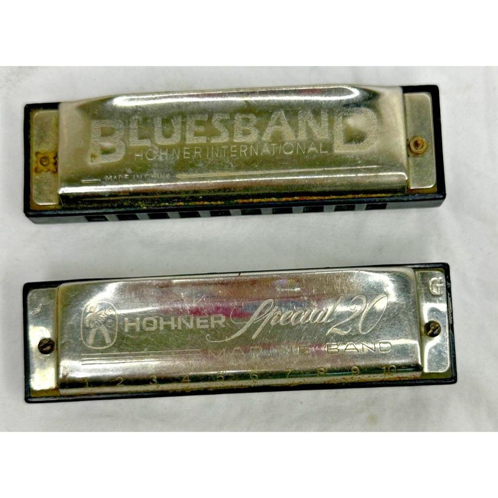 Hohner Blues Band Special 20 Harmonica Set of 2 Vintage
